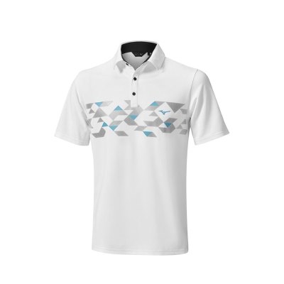 Camisa Polo Mizuno Checker Shirt Hombre Blancos - Chile M352IAGLEO